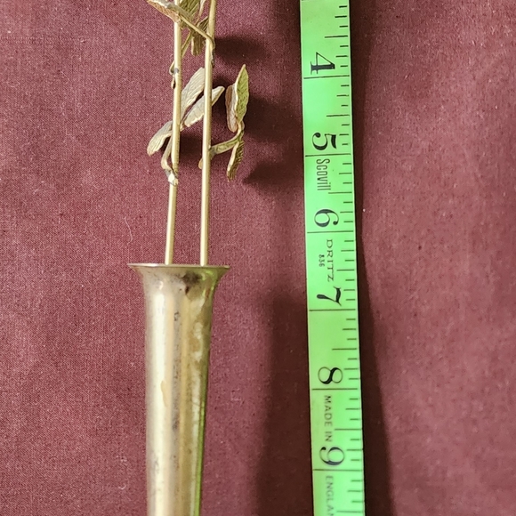 Ted Arnold Elegant Gold Rose Sculpture - Picture 3 of 16